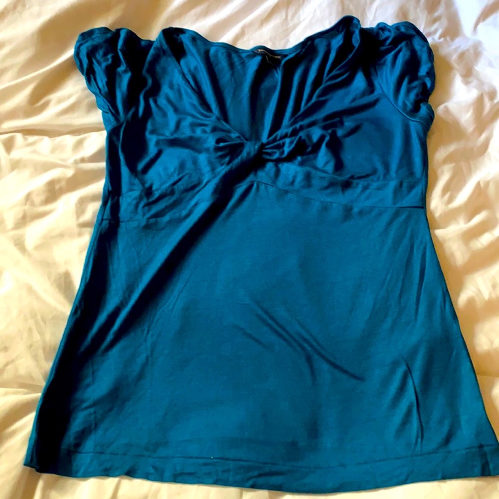 Deep Aqua colored Banana Republic Rayon Top